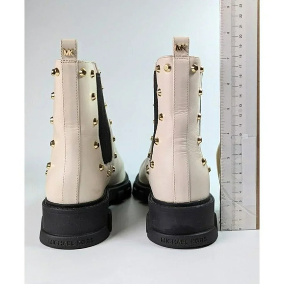 Michael Kors Women's Ridley Cream Studded Chelsea Booties Size 6.5 (MSRP $225) - Picture 9 of 12